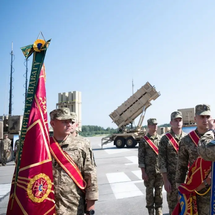 IRIS-T SLM launcher on the left side during the Air Force Day