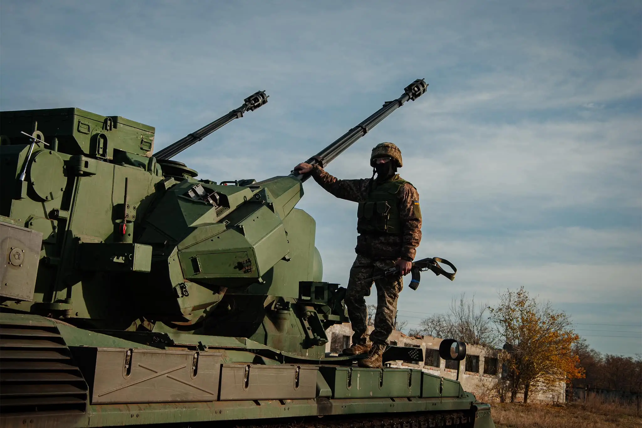 Gepard SPAAG in service with the Air Command East
