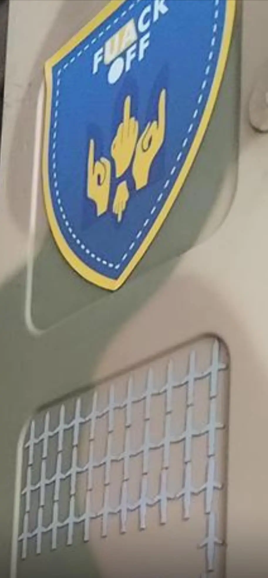 Markings of intercepted Russian cruise missiles on a launcher of an IRIS-T SLM fire unit