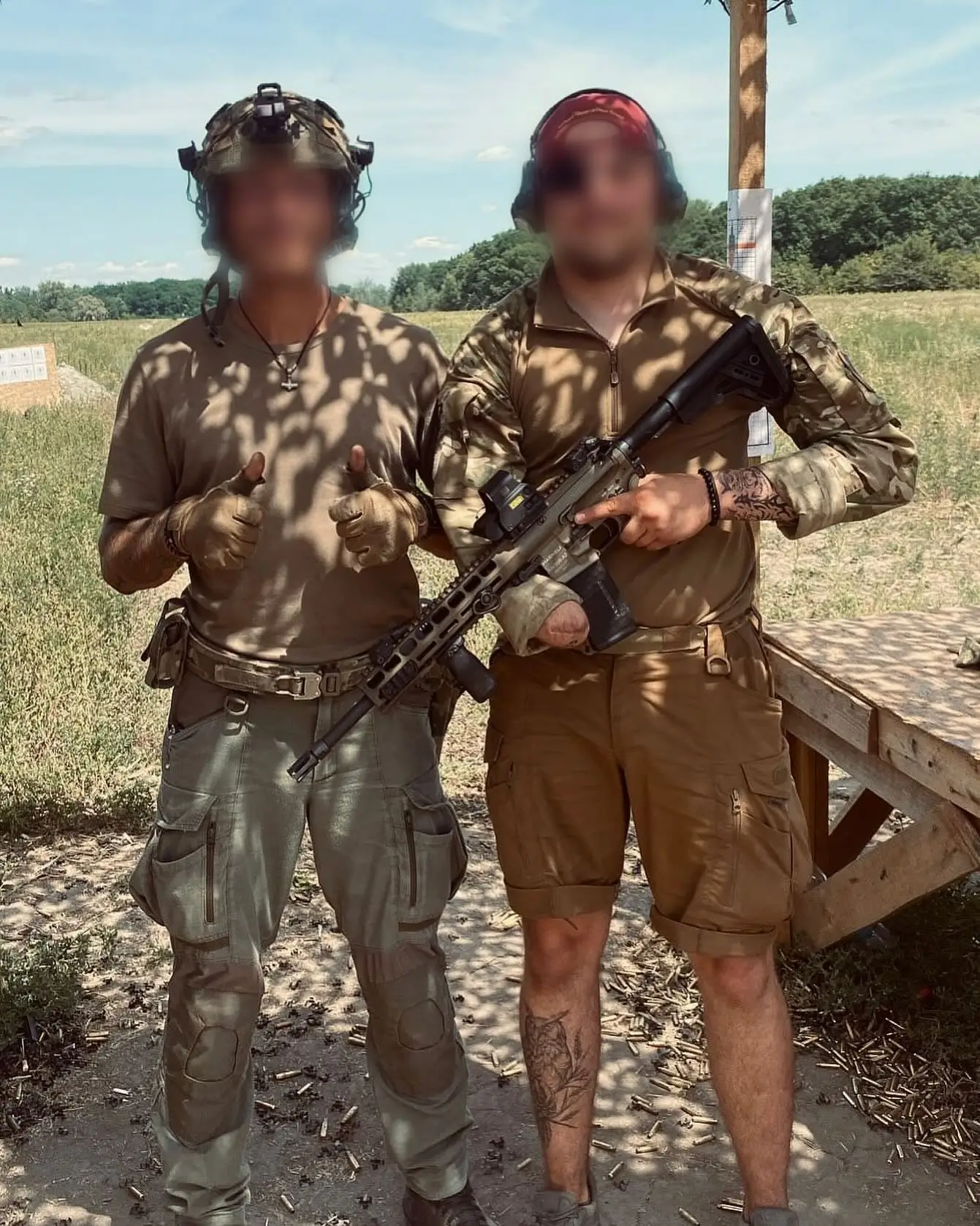 Handicapped Ukrainian SOF with an MK 556 assault rifle