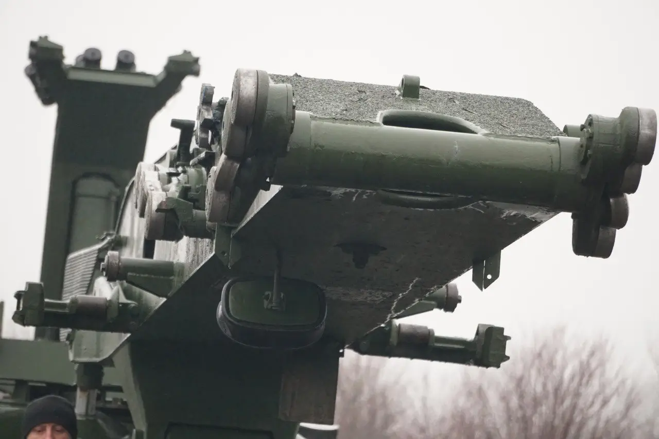 Bridge-laying tank Biber during a training