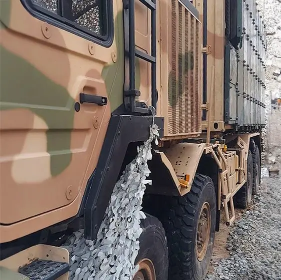 Additional armour plates mounted on an IRIS-T SLM TOC