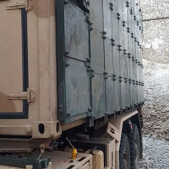 Additional armour plates mounted on an IRIS-T SLM TOC