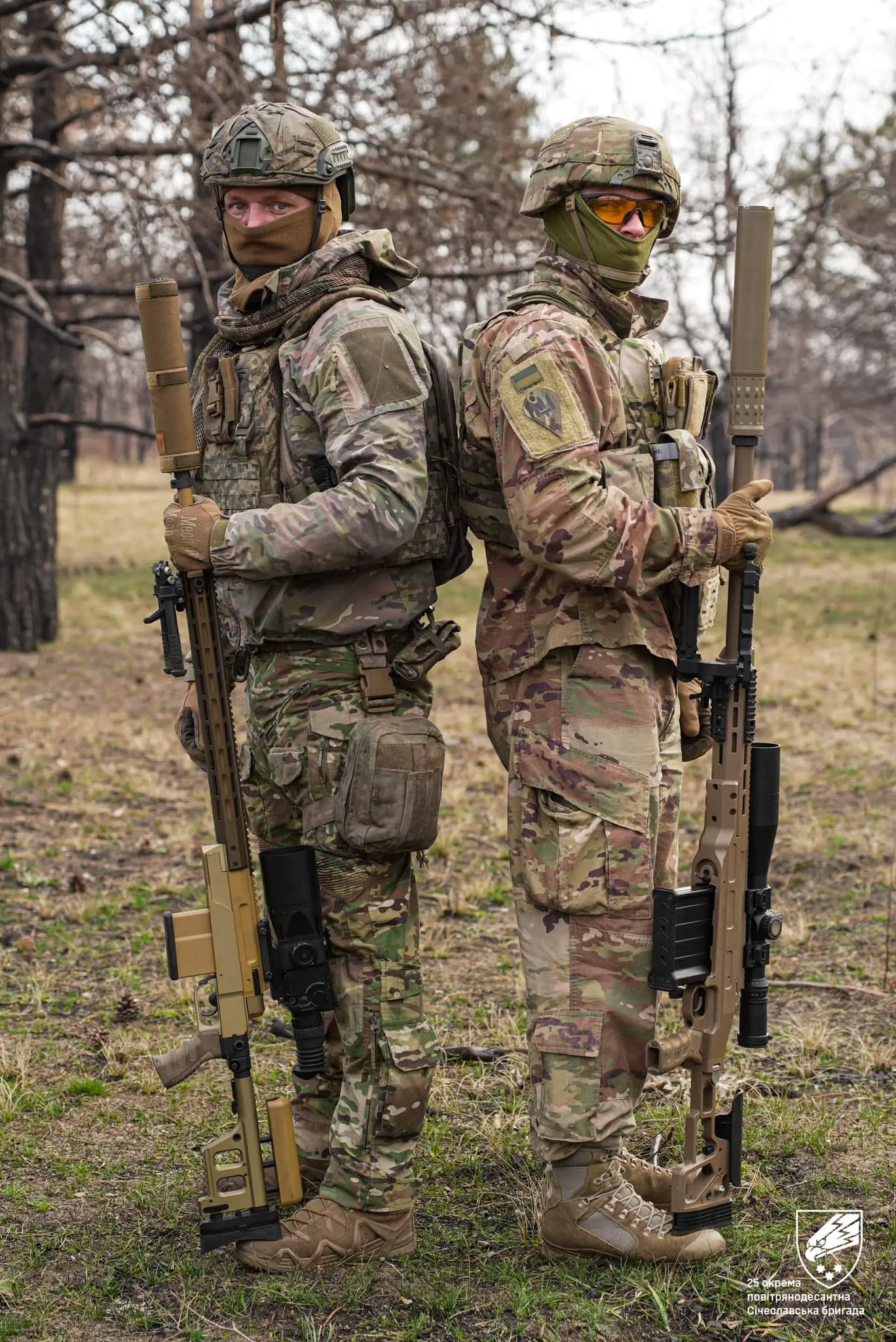 Ukrainian sniper with his HLR 338 precision rifle