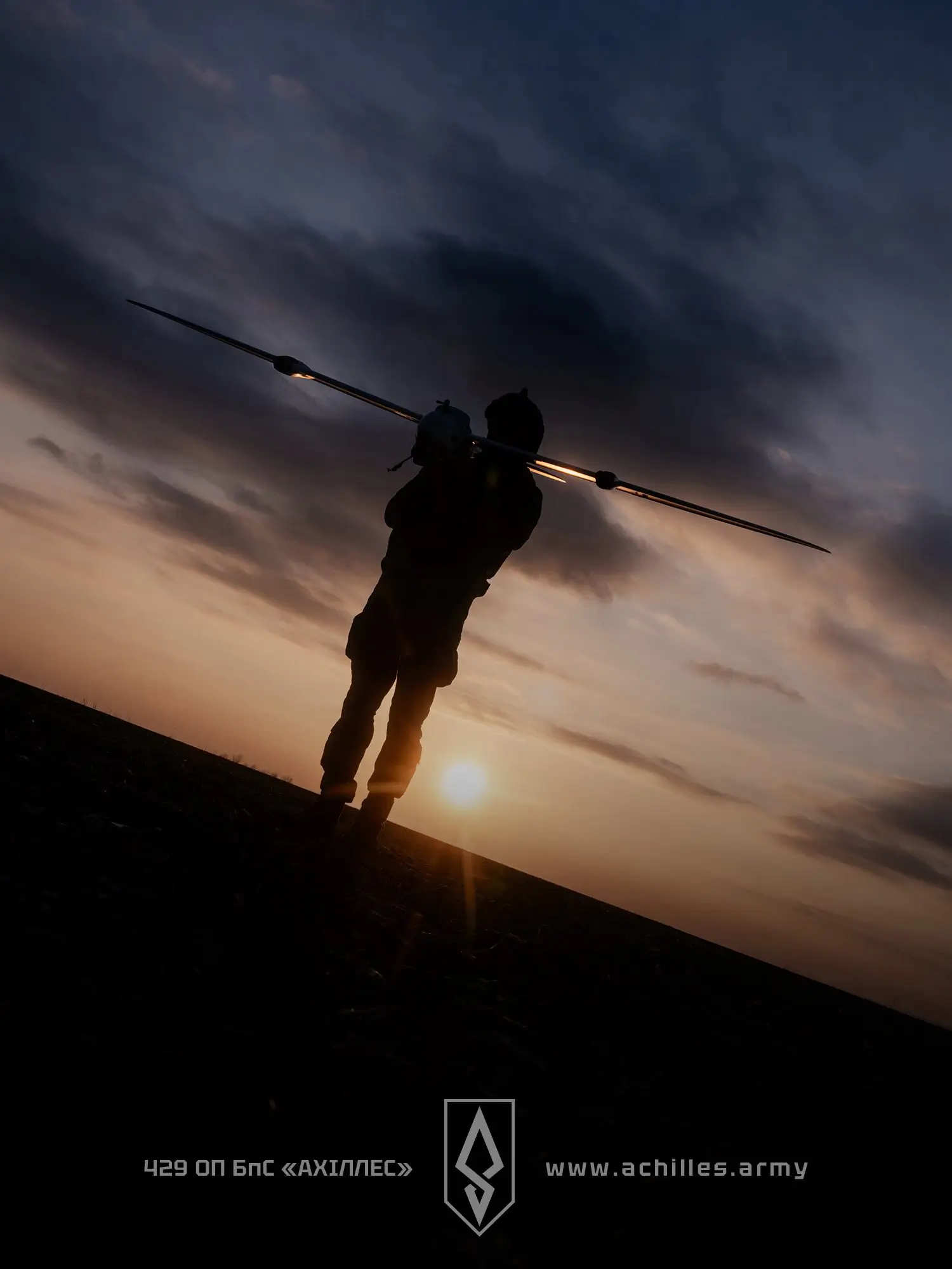 Ukrainian soldier works with a Vector UAV