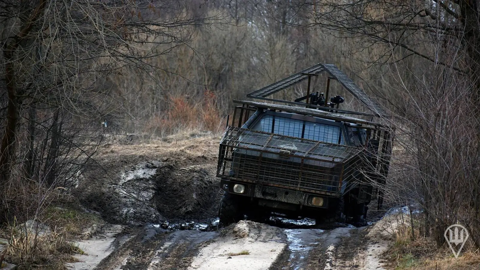 ATF Dingo 2 with significant armour upgrades like grille protection