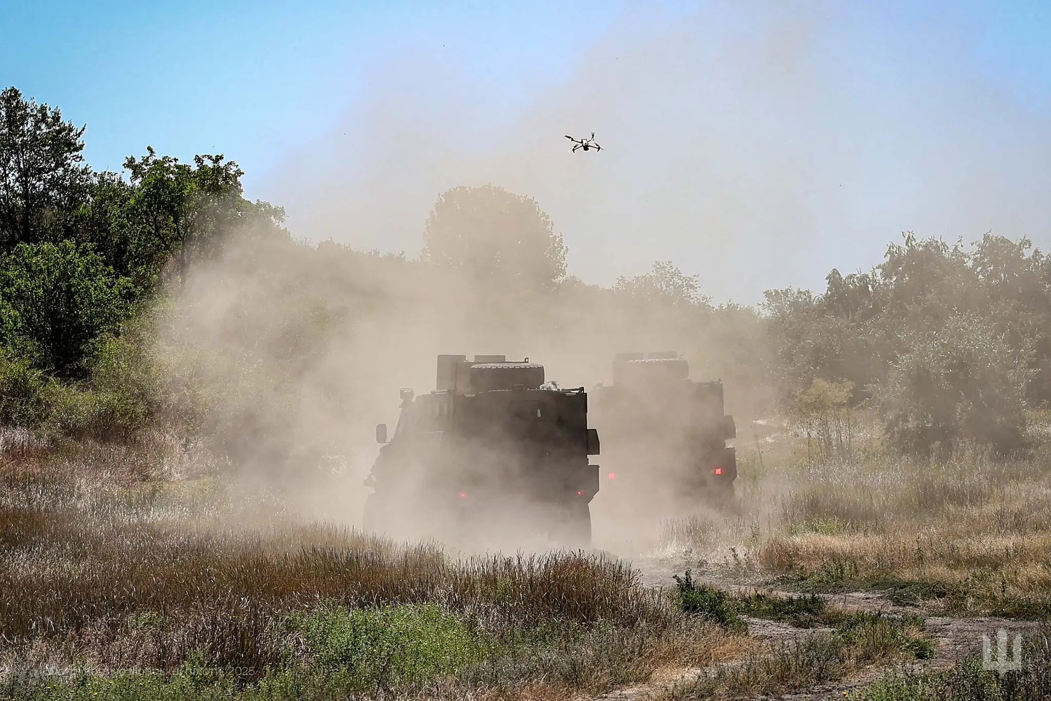 Two FFG APCs during a training exercise