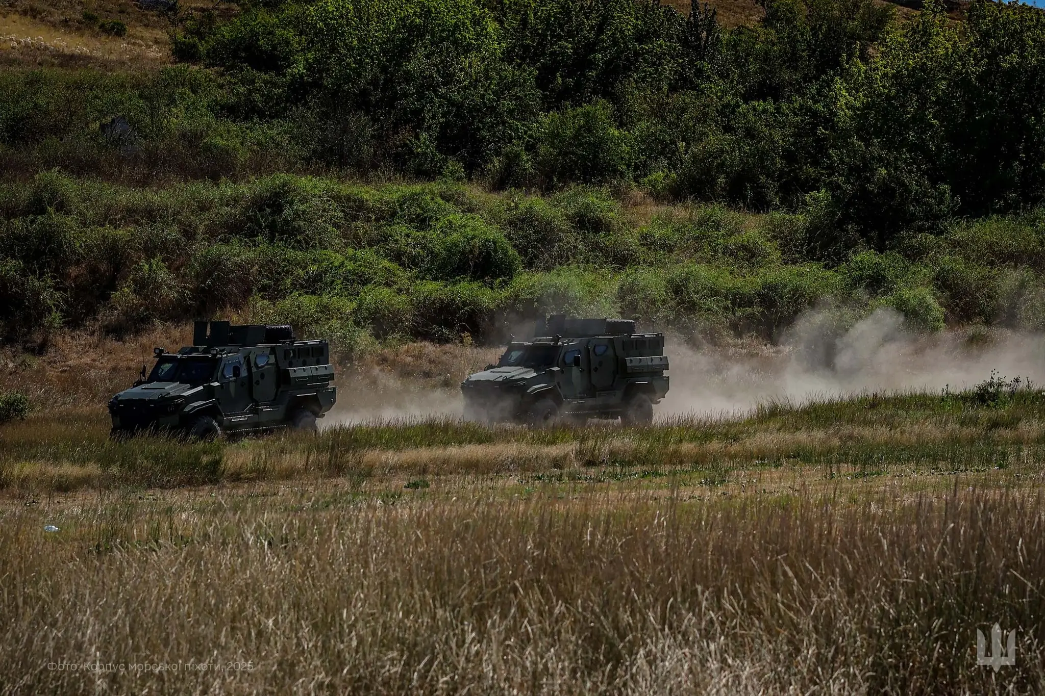 Two FFG APCs during a training exercise