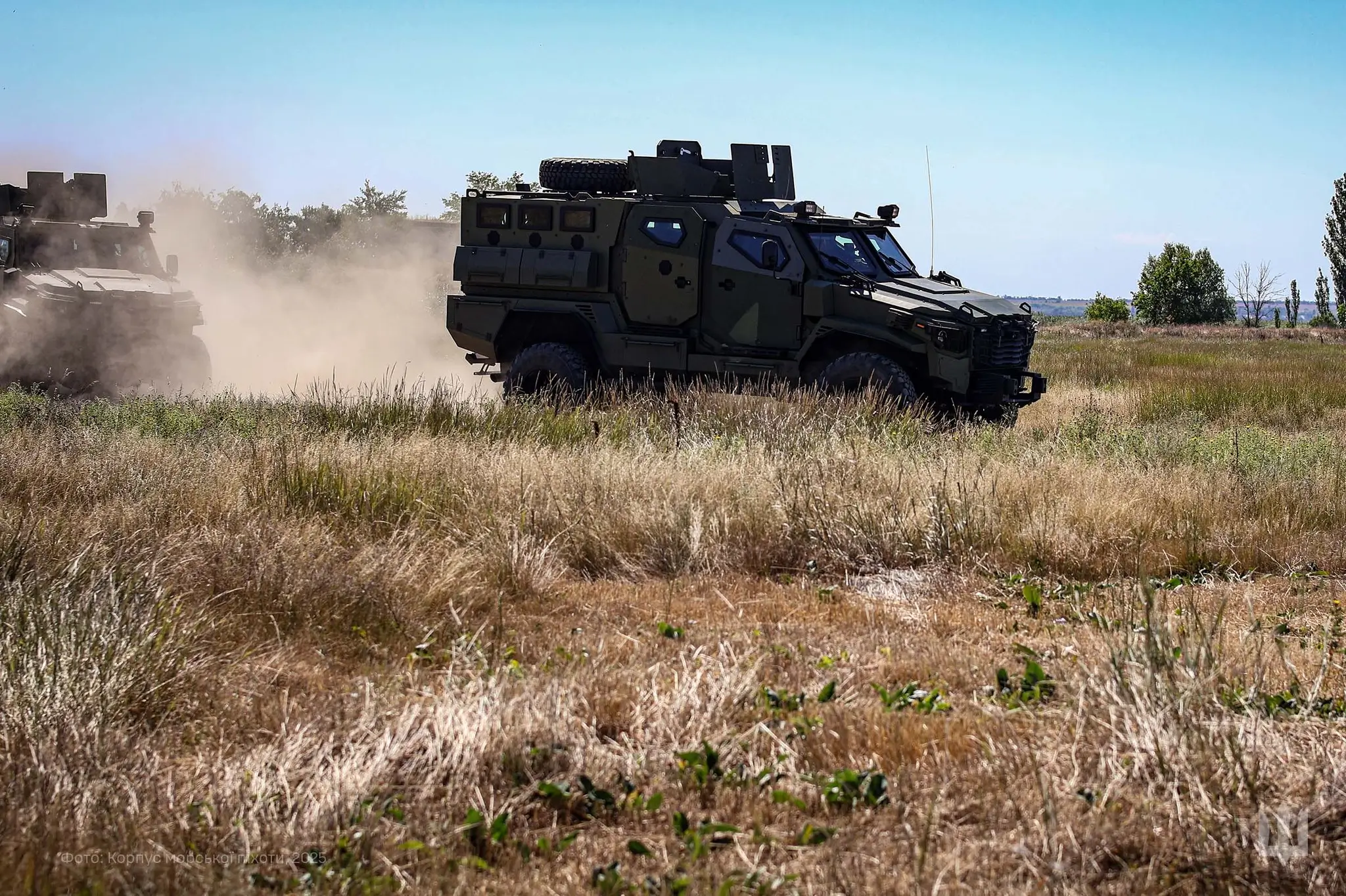 Two FFG APCs during a training exercise