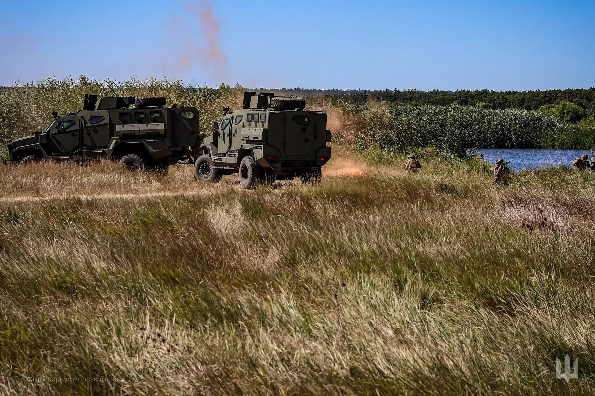 Two FFG APCs during a training exercise