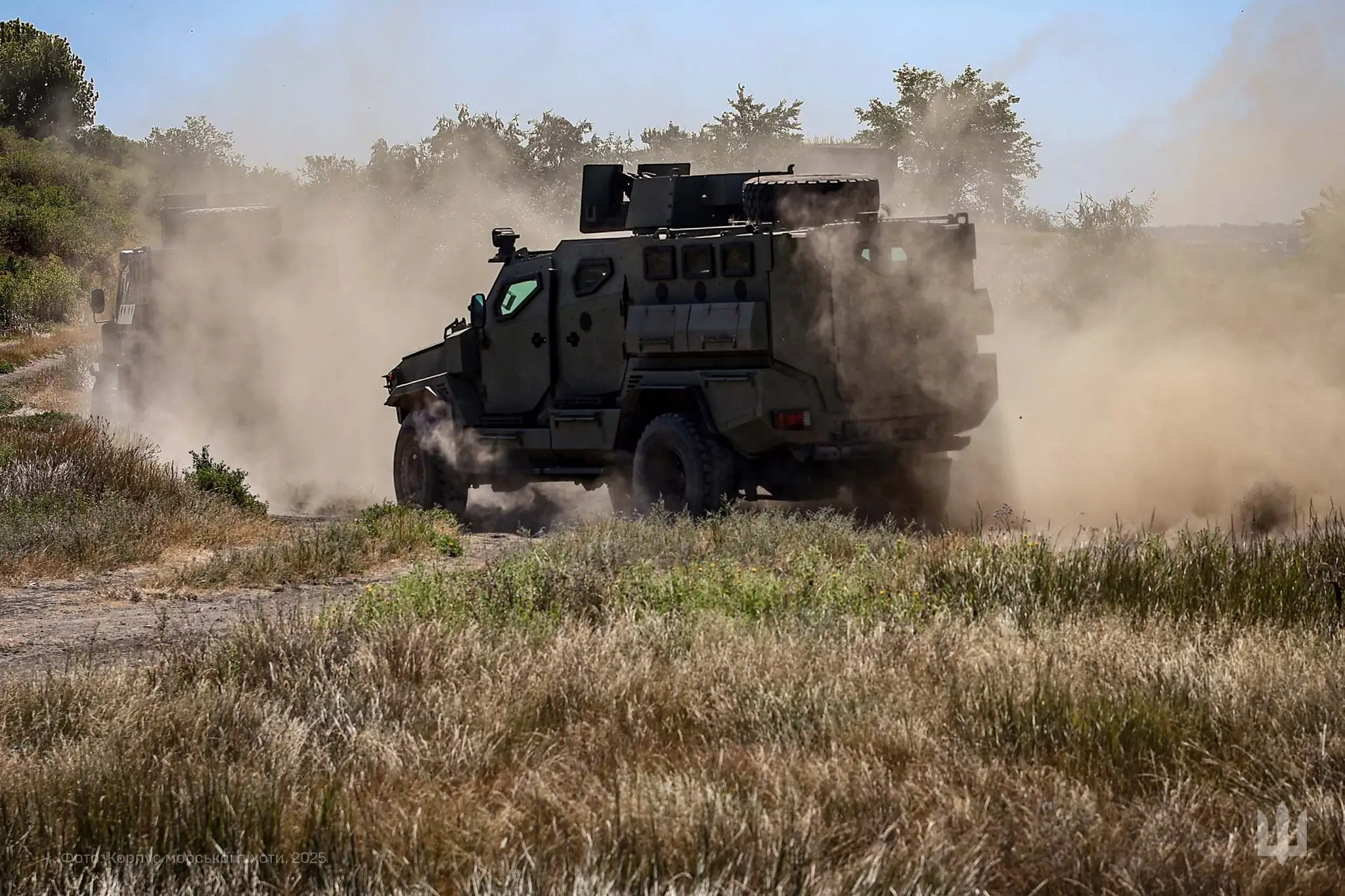 Two FFG APCs during a training exercise