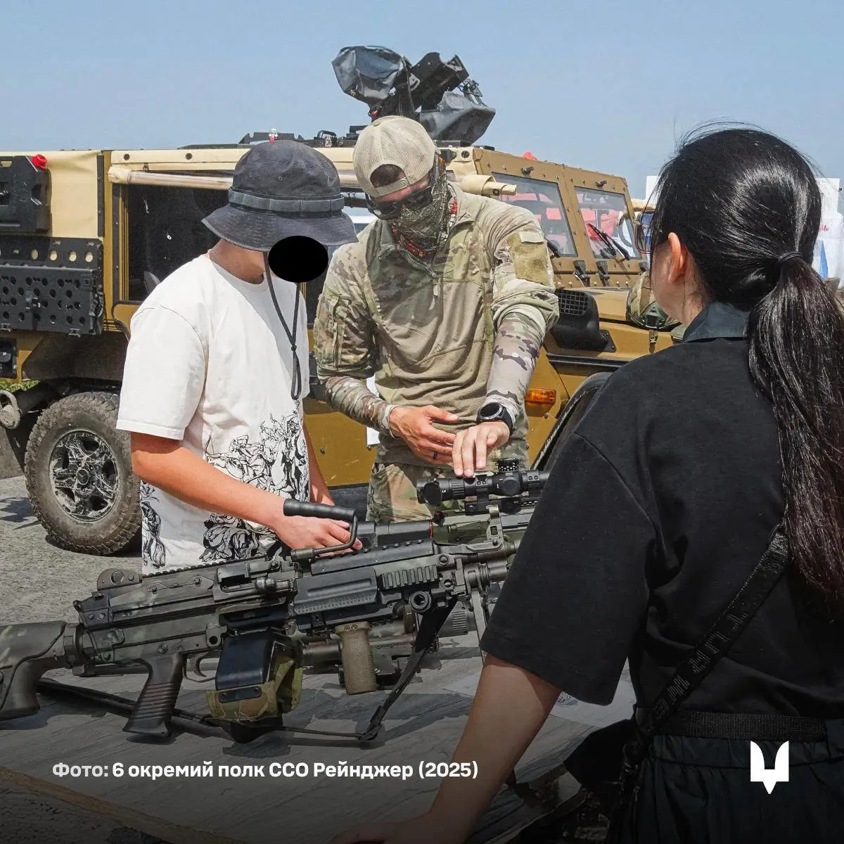 Caracal air assault vehicle during a presentation