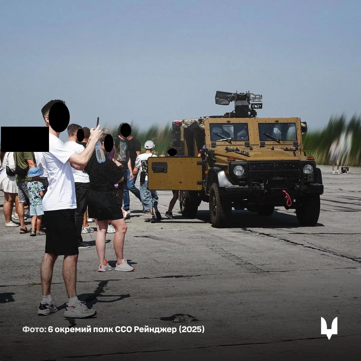 Caracal air assault vehicle during a presentation