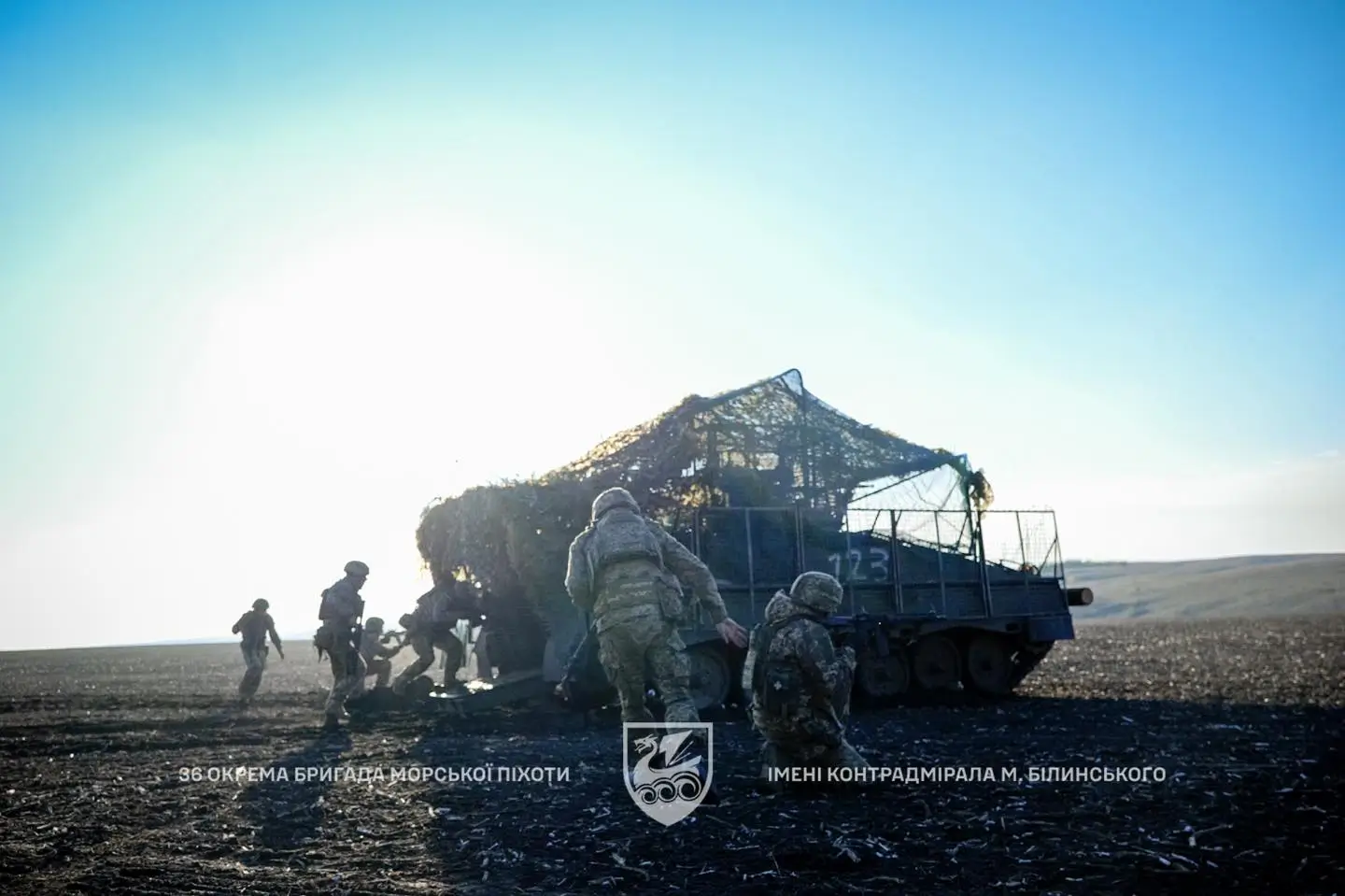 Marder 1A3 IFV together with Ukrainian soldiers during a training exercise