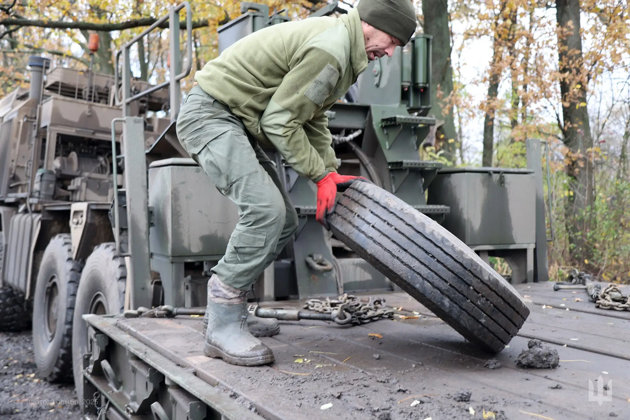 A HX81 tank transporter