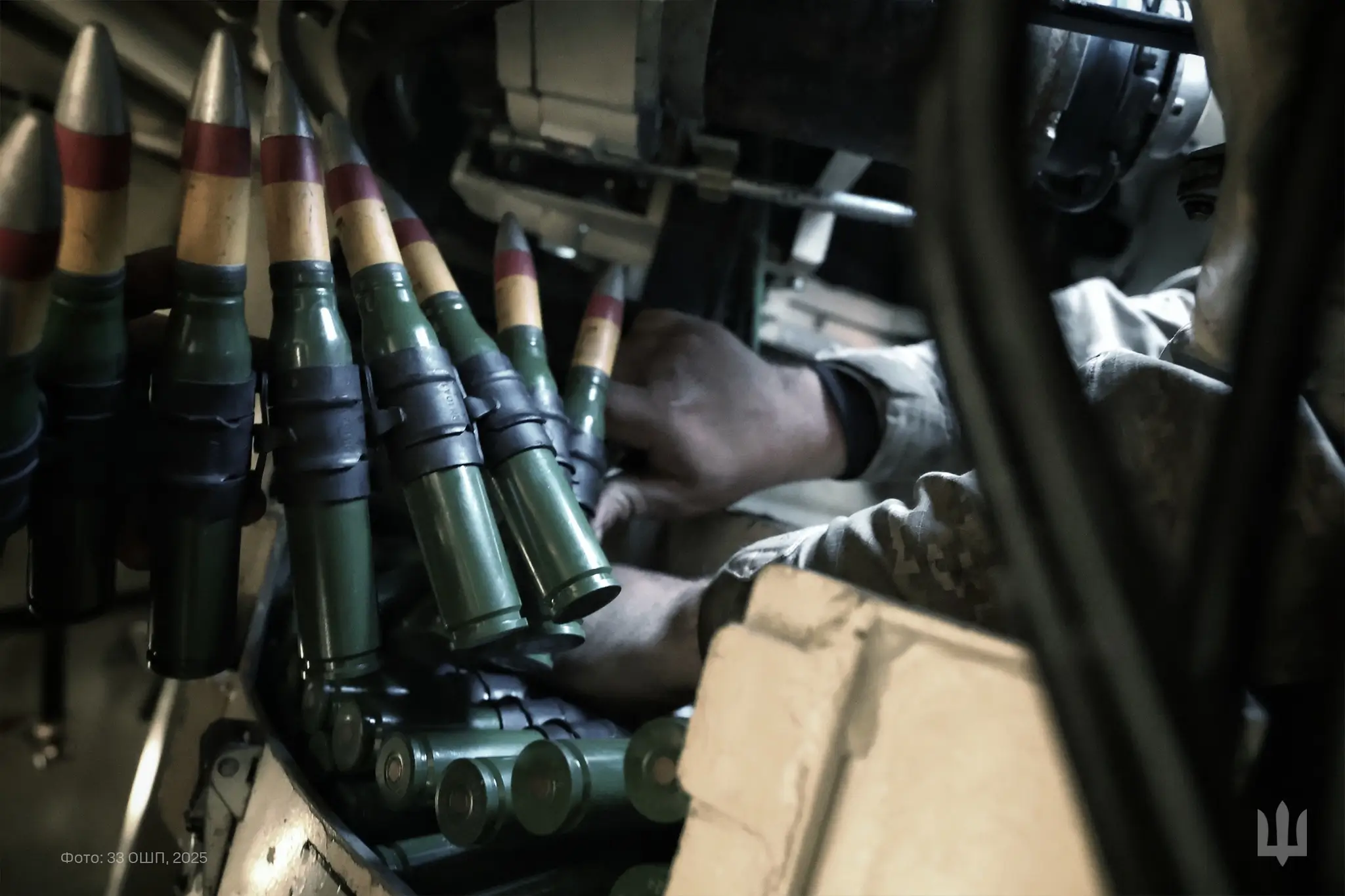 Ammunition inside a Marder 1A3