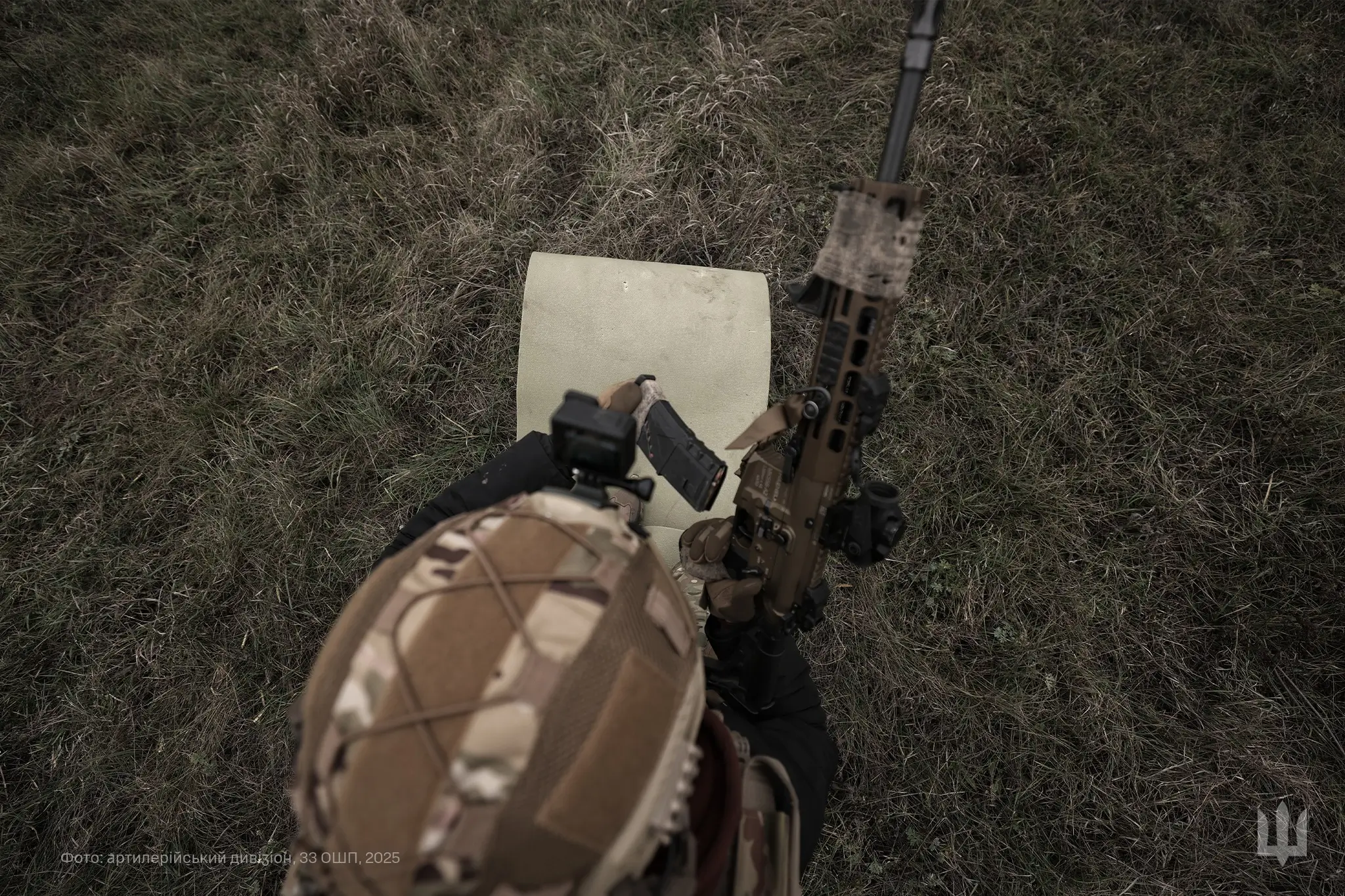 Soldier with his MK 556