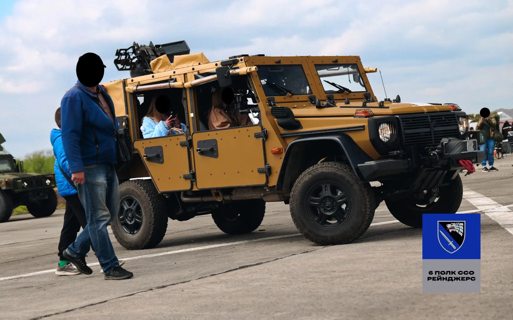 Caracal air assault vehicle during a drag race in Ukraine