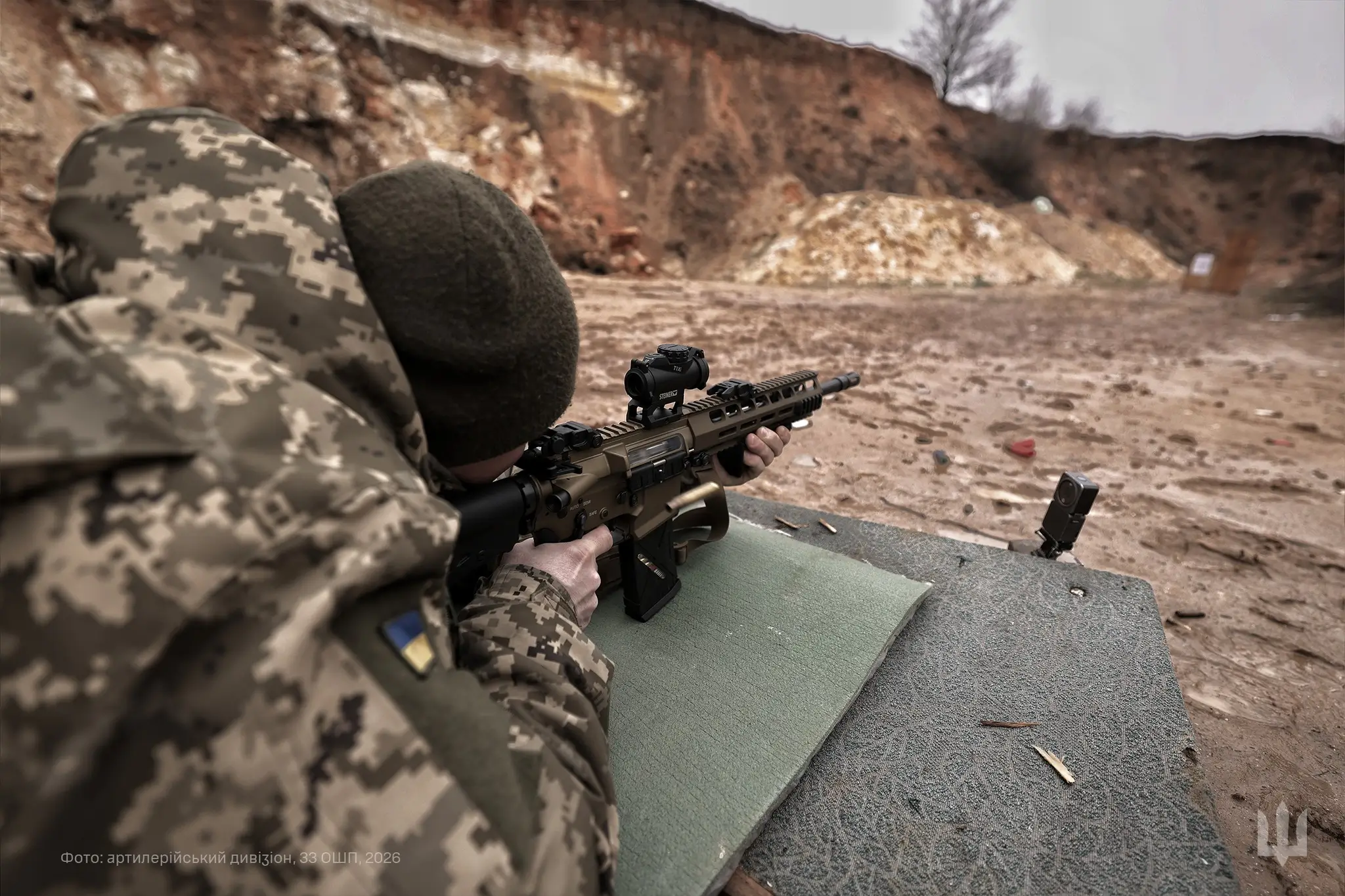 Ukrainian soldier with an MK 556