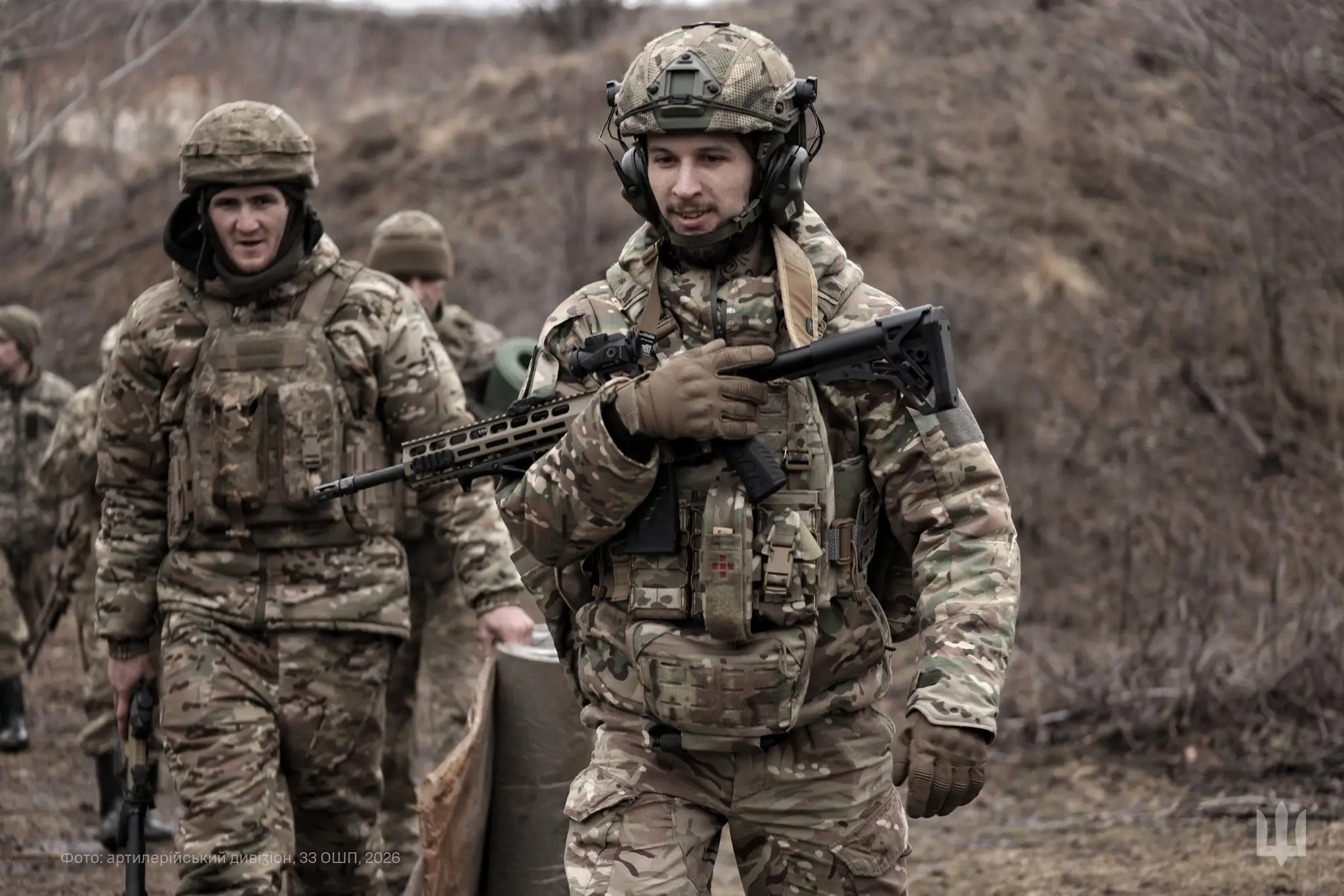Ukrainian soldier with an MK 556